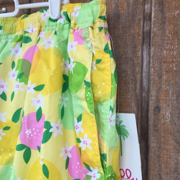 SOLD Lilly  Pulitzer Vintage Swim Trunks Lemonade - Picture 2 of 7